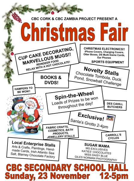 CBC CHRISTMAS FAIR FLYER 2014